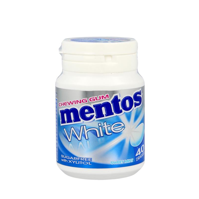 Mentos Gum Sweet Mint White Pot