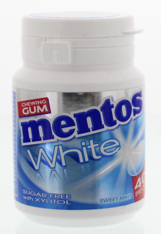 Mentos Gum Sweet Mint White Pot