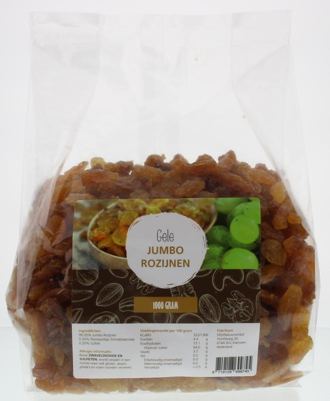Mijnnatuurwinkel Gele Jumbo Rozijnen