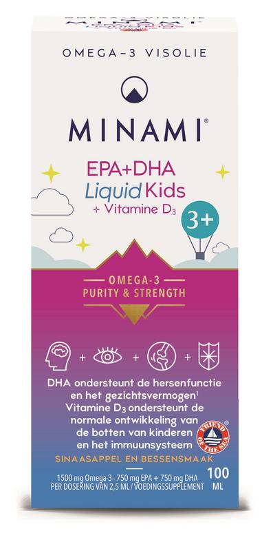 Minami Epa+Dha Liquid Kids + Vitamine D3