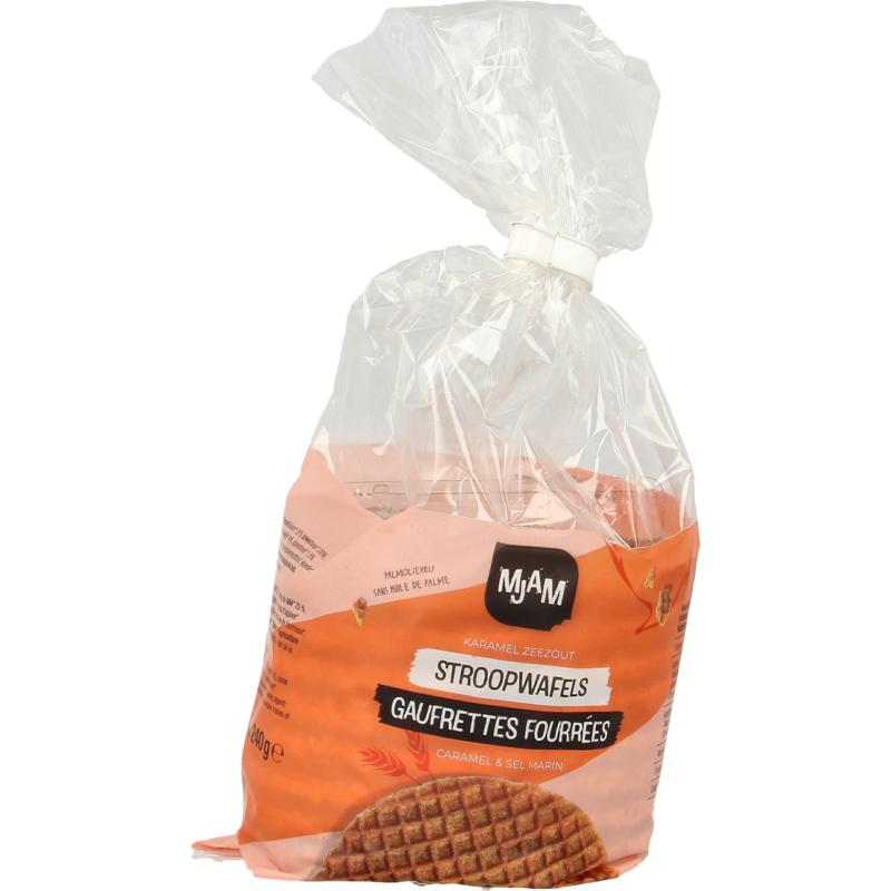 Mjam Stroopwafel Karamel Zeezout Bio