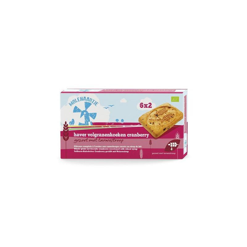 Molenaartje Haver Volgranenkoeken Cranberry Bio