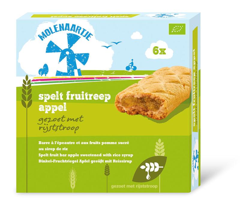 Molenaartje Spelt Fruitreep Appel Bio