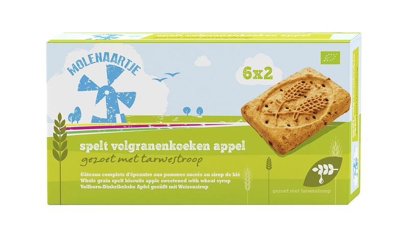 Molenaartje Speltkoek Volgranen Appel Bio