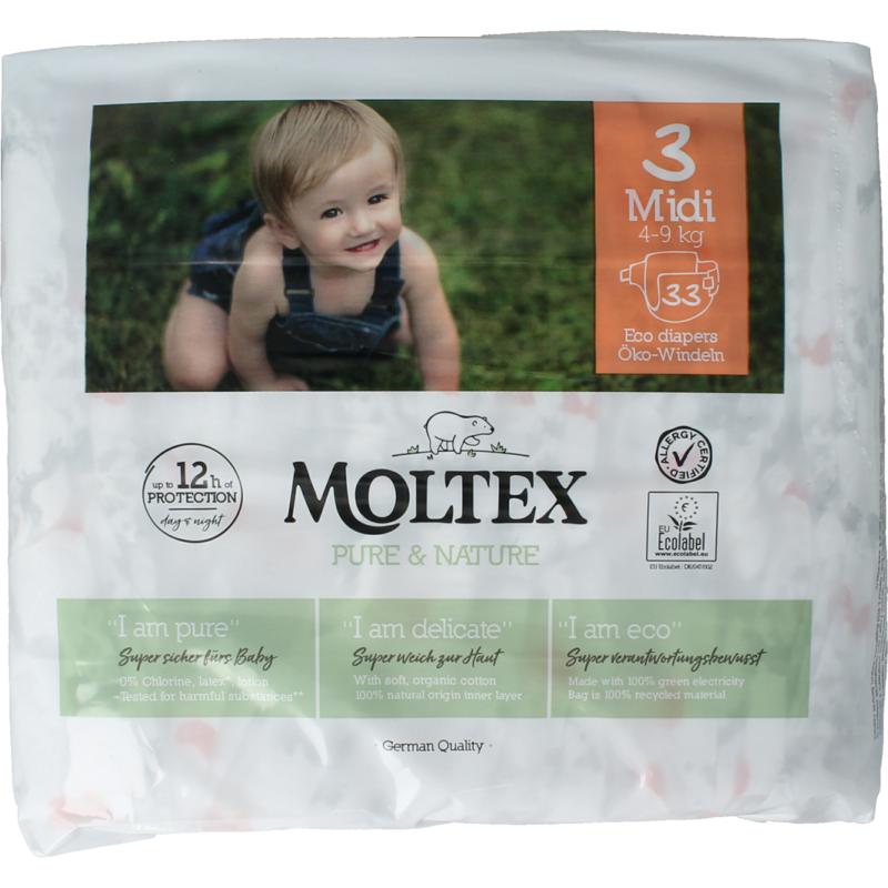 Moltex Pure & Nature Babyluiers Midi