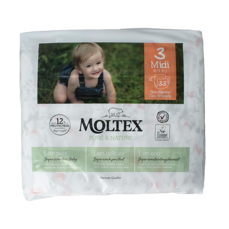 Moltex Pure & Nature Babyluiers Midi