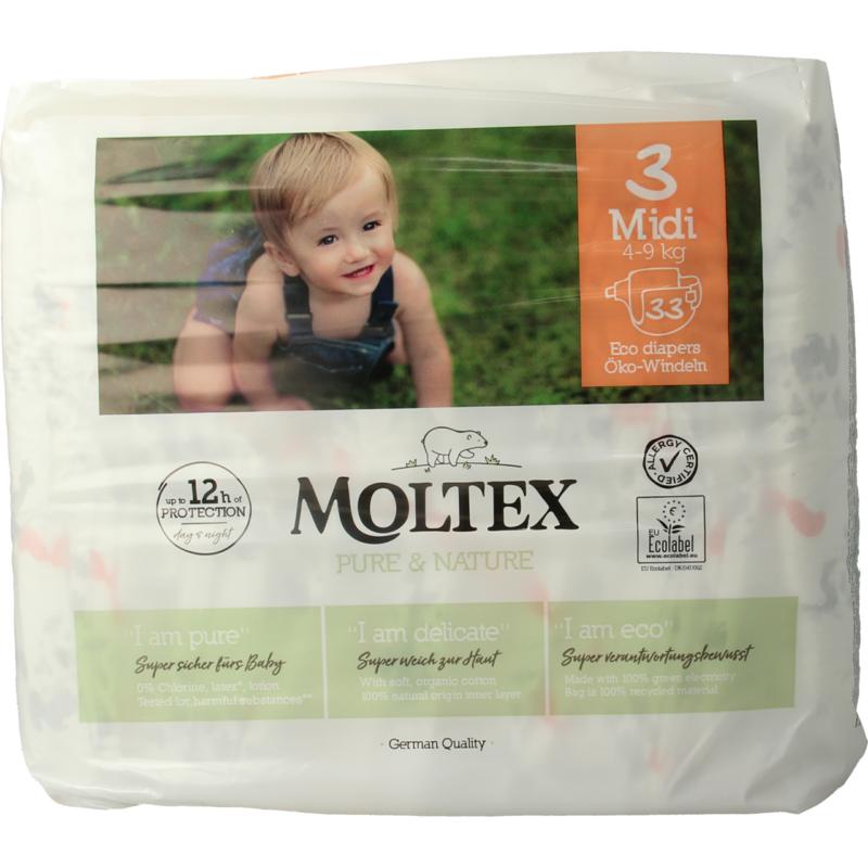 Moltex Pure & Nature Babyluiers Midi