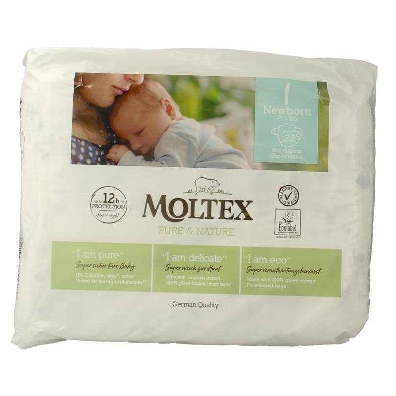 Moltex Pure & Nature Babyluiers Newborn