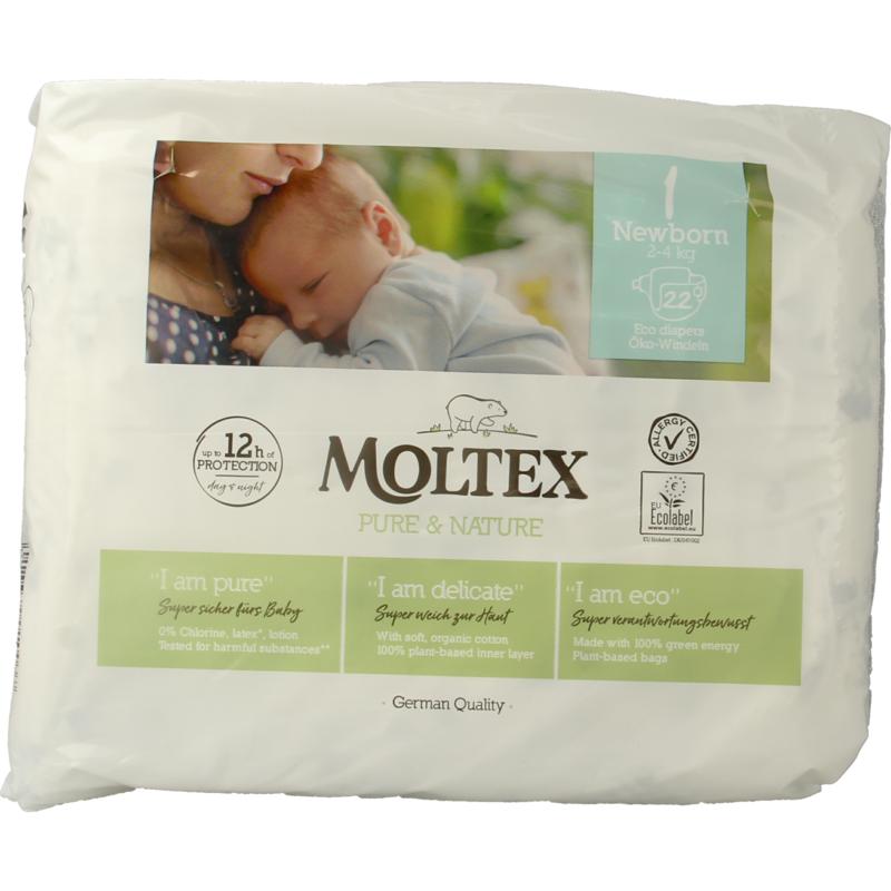 Moltex Pure & Nature Babyluiers Newborn