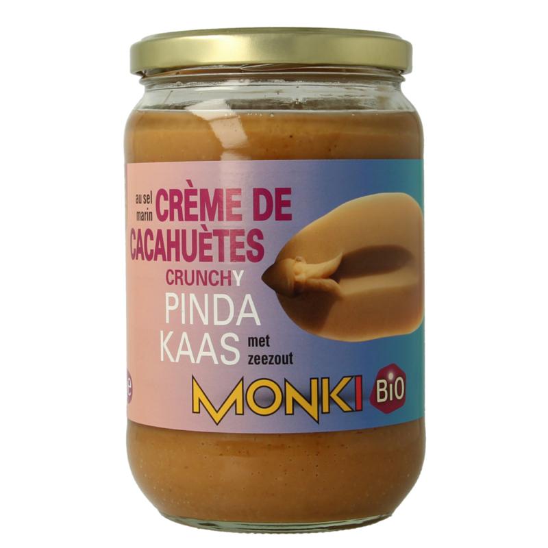 Monki Pindakaas Crunchy Met Zout Eko Bio