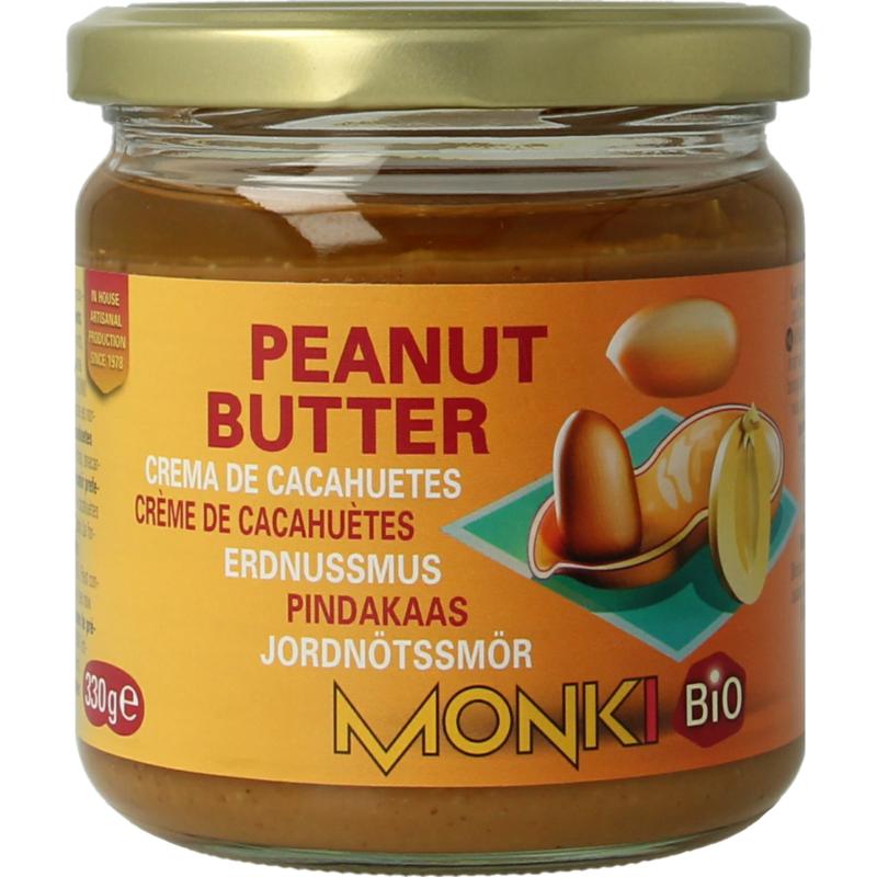 Monki Pindakaas Zonder Zout Bio