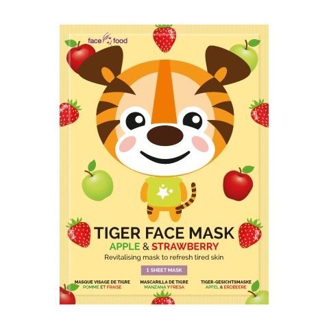 Montagne Tiger Sheet Face Mask Apple & Strawberry