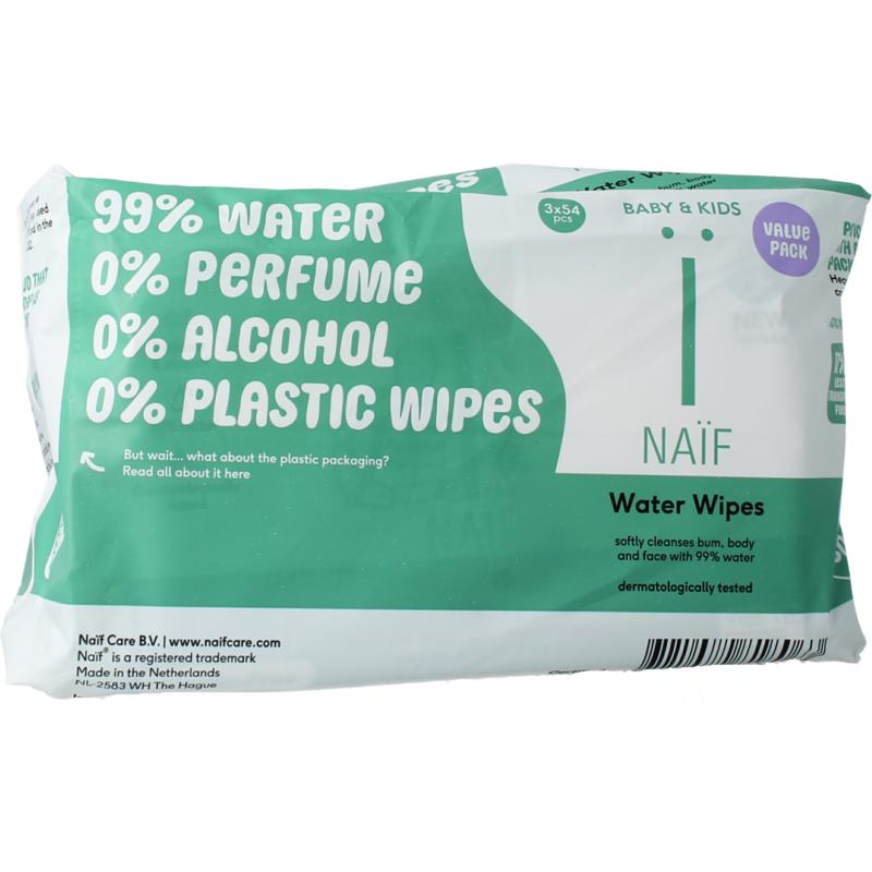 Naif Baby Water Wipes 3-Pack