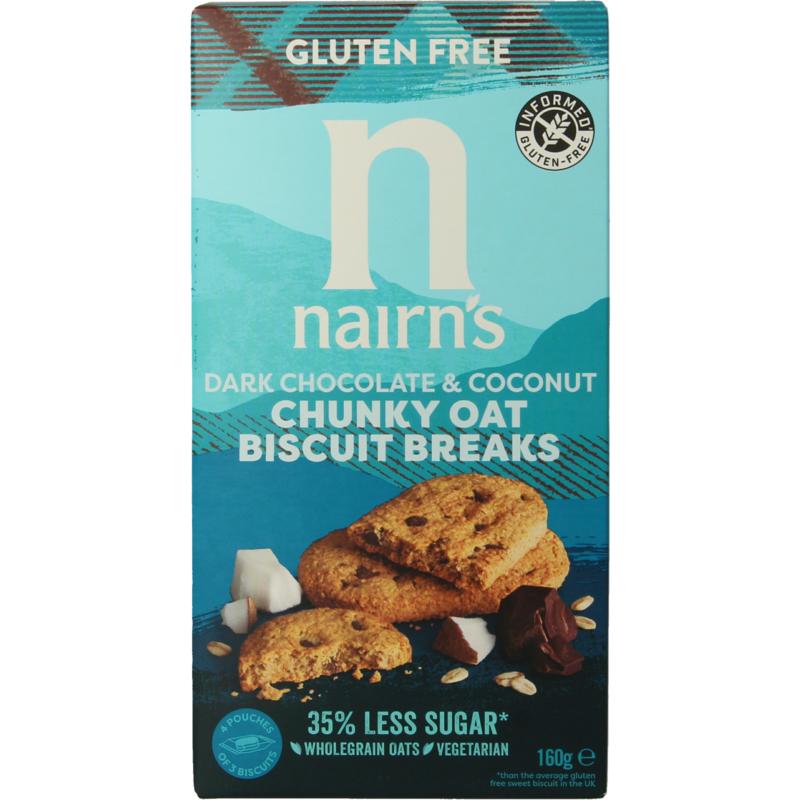 Nairns Biscuit Breaks Pure Chocolade & Kokos