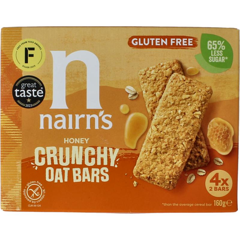 Nairns Crunchy Oat Bars Honey Glutenvrij