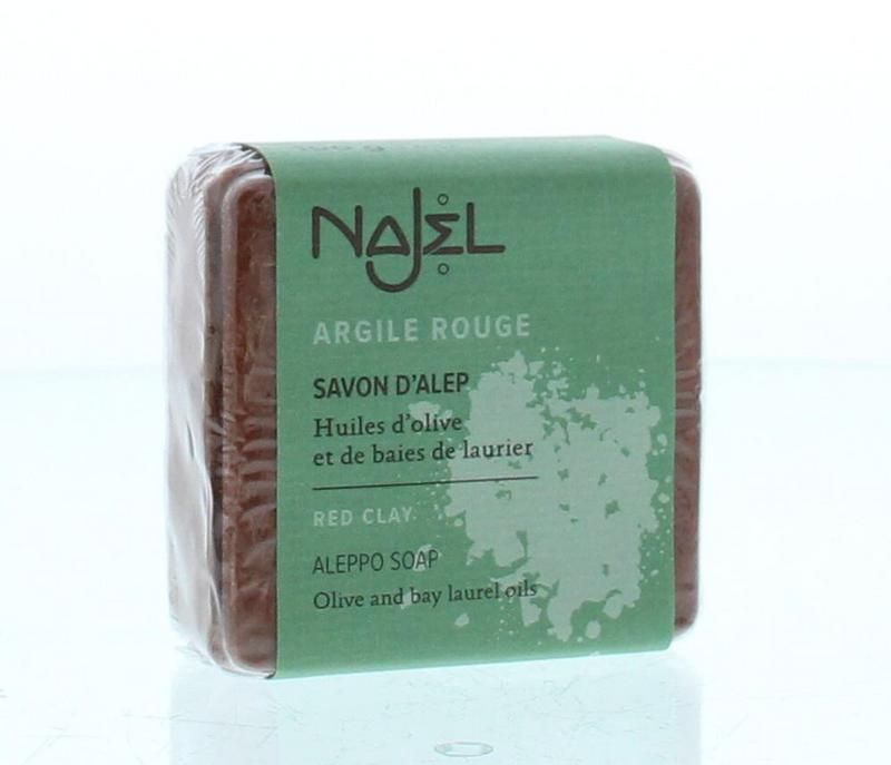Najel Aleppo Zeep Scrub Rode Klei