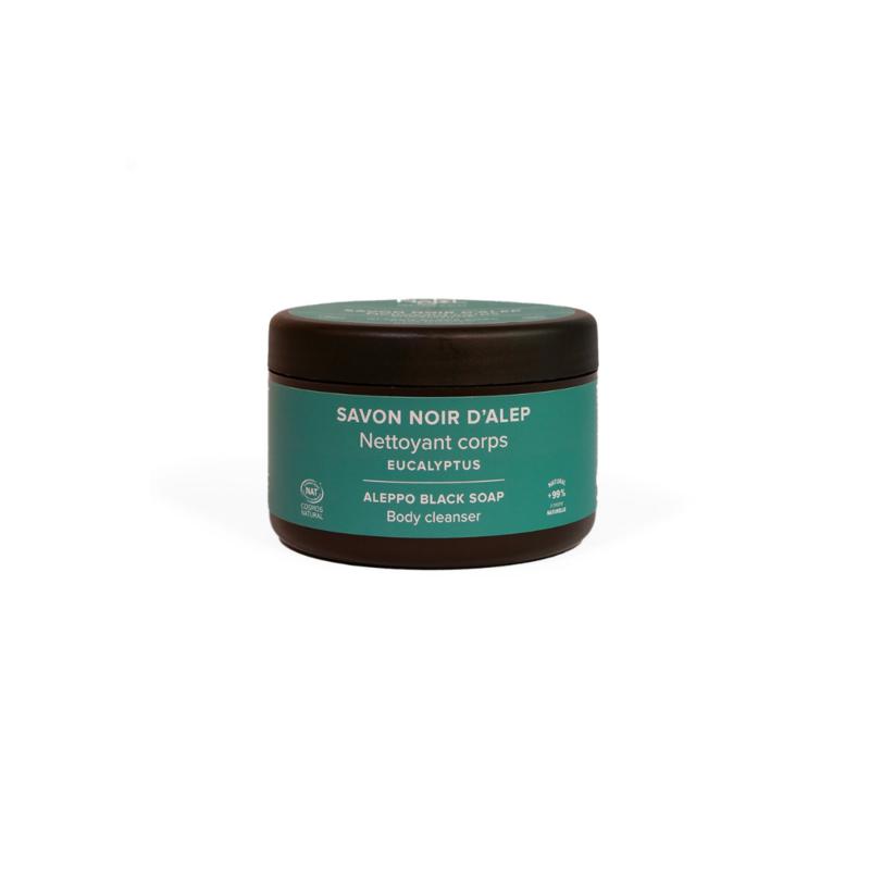 Najel Aleppo Zeep Scrub Zwart Eucalyptus