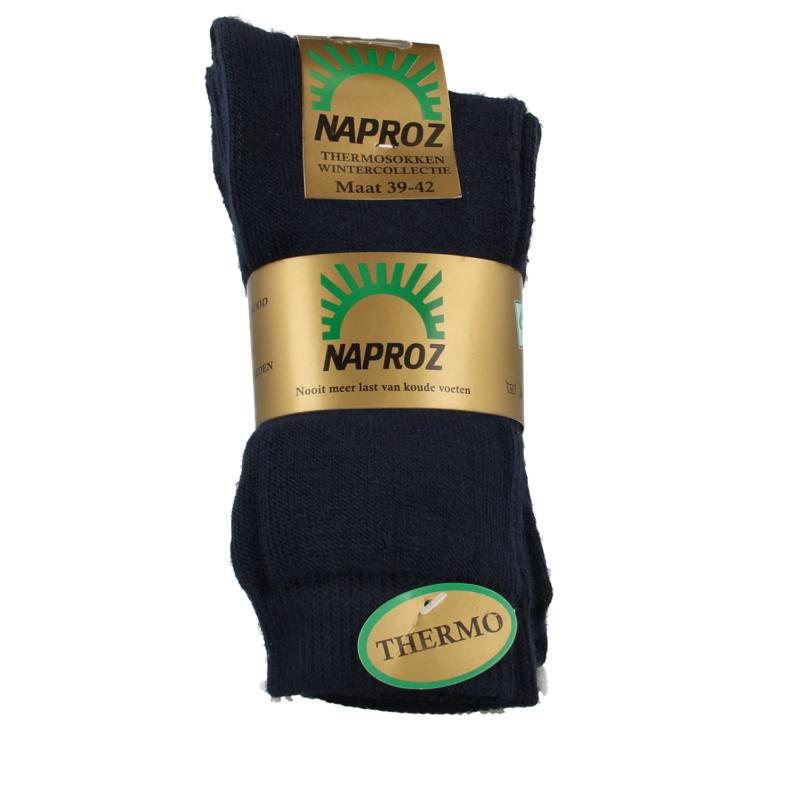 Naproz Thermo Sokken Blauw Maat 39-42