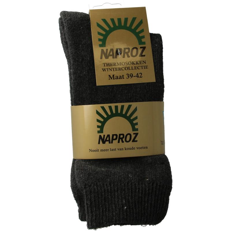 Naproz Thermo Sokken Grijs Maat 39-42
