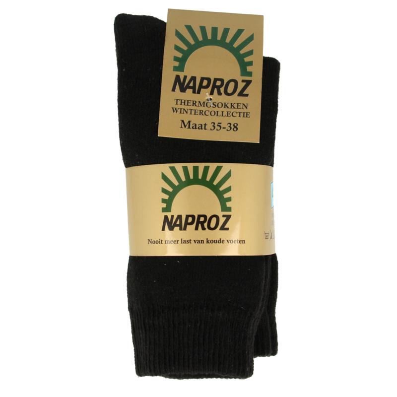 Naproz Thermo Sokken Zwart Maat 35-38
