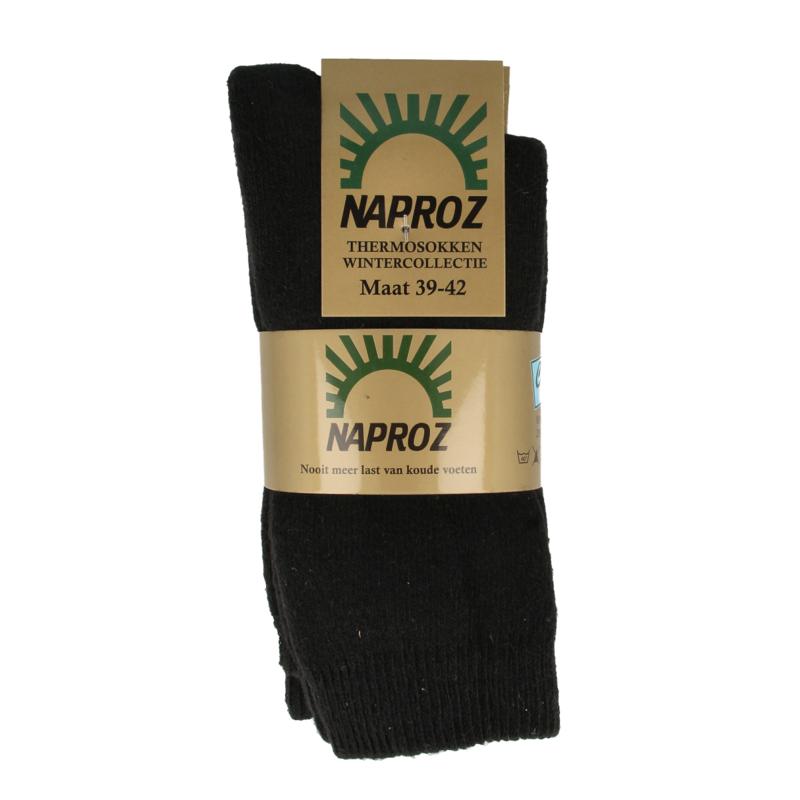 Naproz Thermo Sokken Zwart Maat 39-42