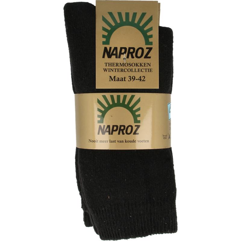 Naproz Thermo Sokken Zwart Maat 39-42