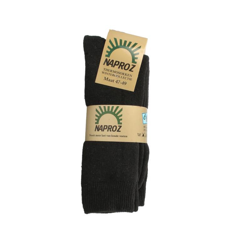 Naproz Thermo Sokken Zwart Maat 47-49