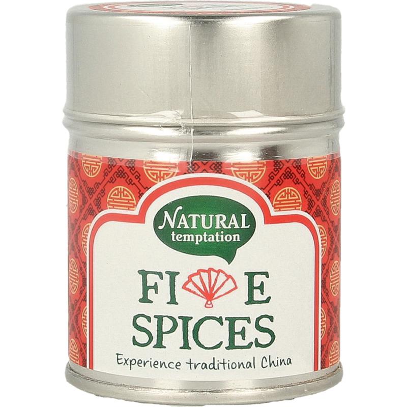 Natural Temptation Five Spices Blikje Natural Spices Bio