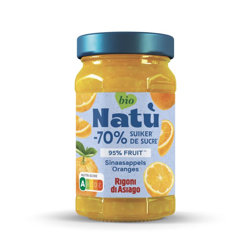 Natu Sinasappel Jam -70% Suiker