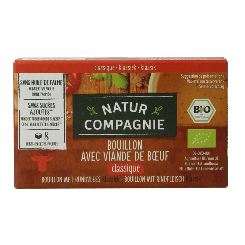 Natur Compagnie Rundvleesbouillon Blokjes Bio