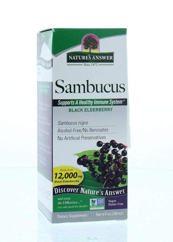 Natures Answer Sambucus Vlierbessen Extract Alcoholvrij