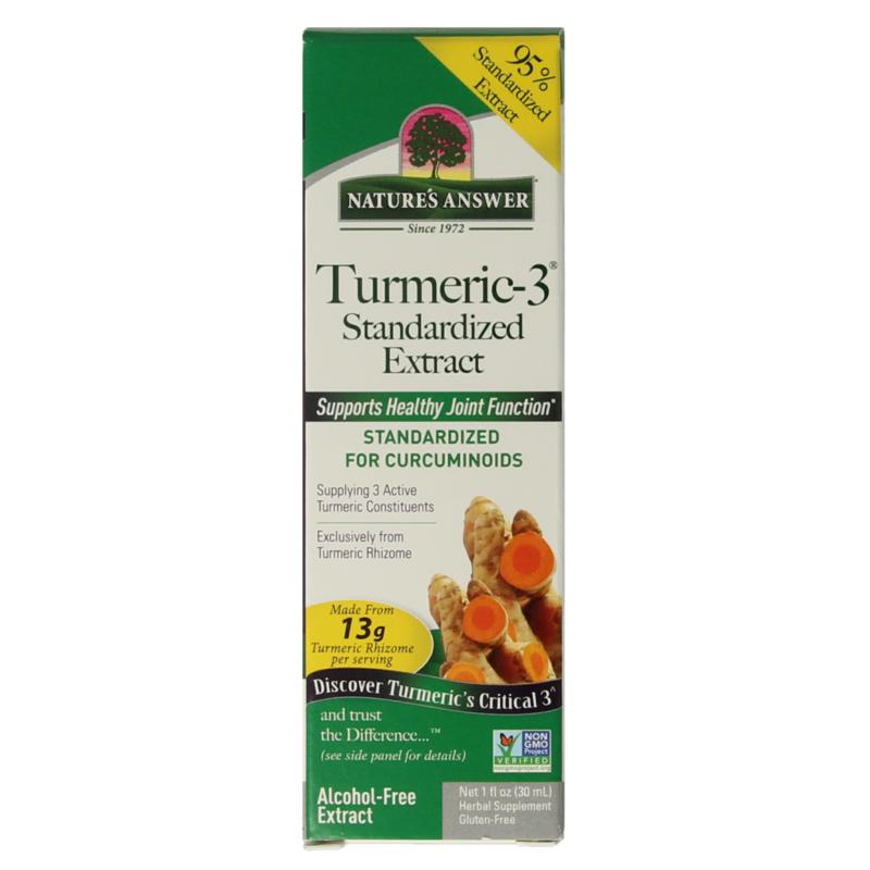 Natures Answer Turmeric-3 Curcuma Extract Alcoholvrij