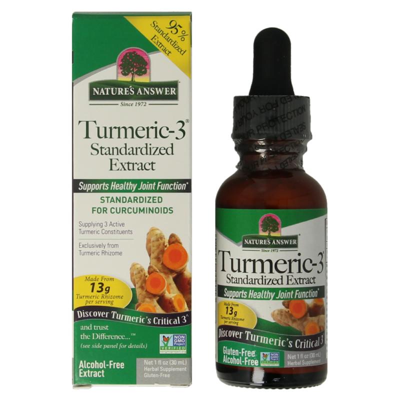 Natures Answer Turmeric-3 Curcuma Extract Alcoholvrij