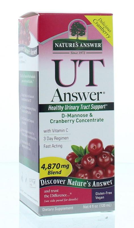 Natures Answer Ut Answer D-Mannose & Cranberry 3 Dagen Kuur