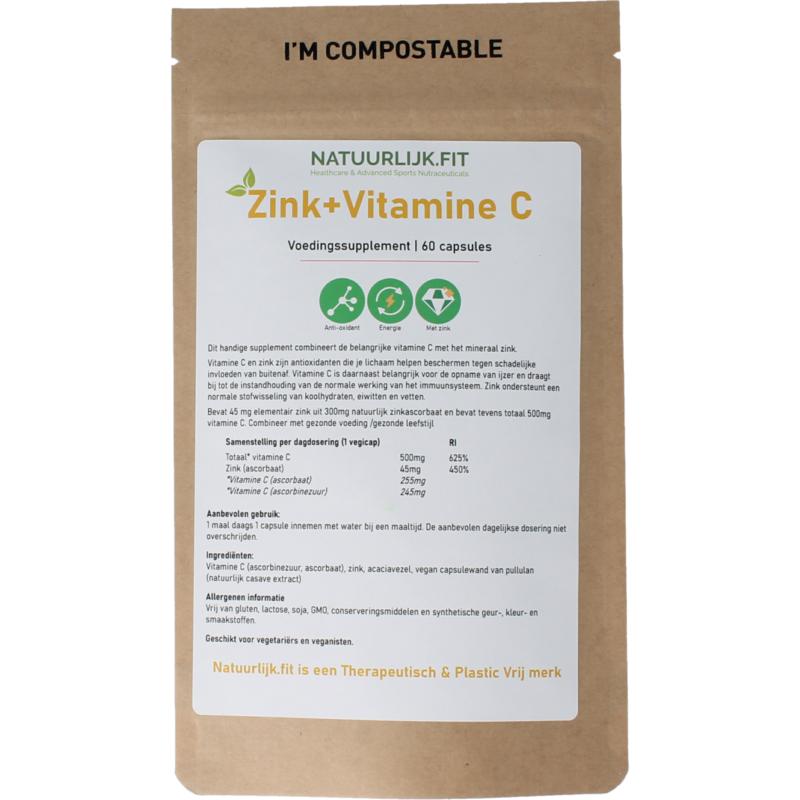Natuurlijk.Fit Vitamine C + Zink
