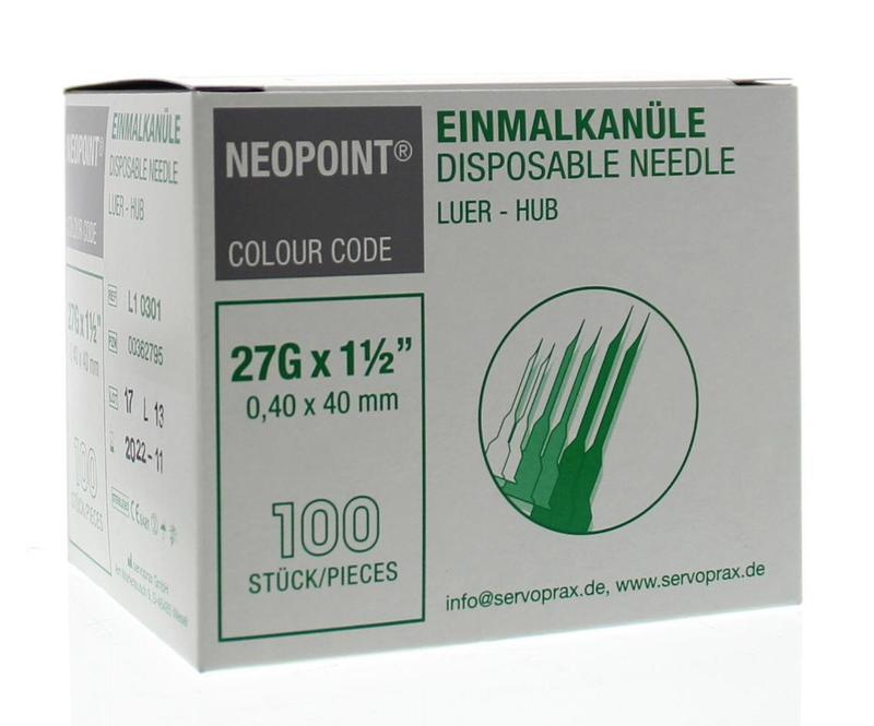 Neopoint Injectienaald Steriel 0.4 X 40 Mm
