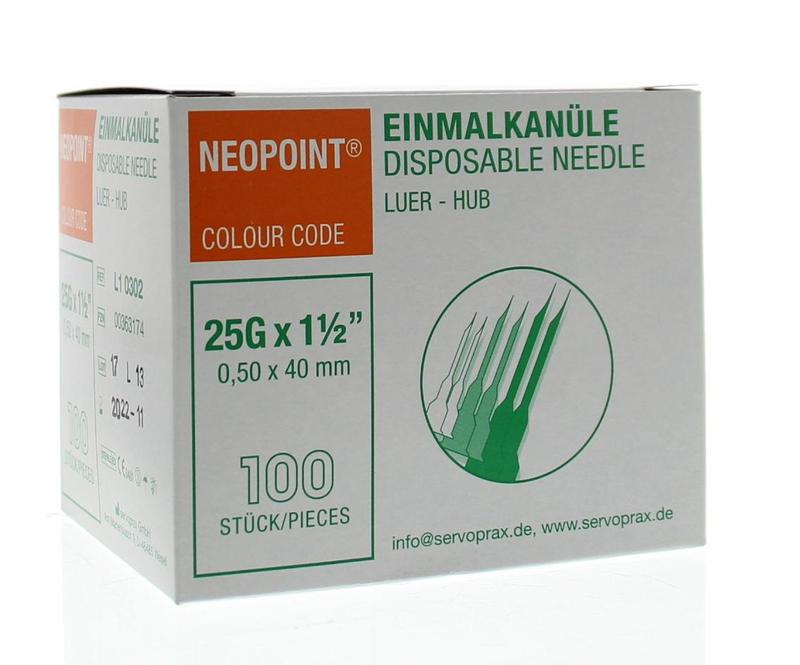 Neopoint Injectienaald Steriel 0.5 X 40