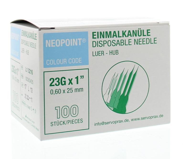 Neopoint Injectienaald Steriel 0.6 X 25