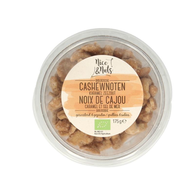 Nice & Nuts Cashewnoten Karamel Zeezout Geroosterd Bio