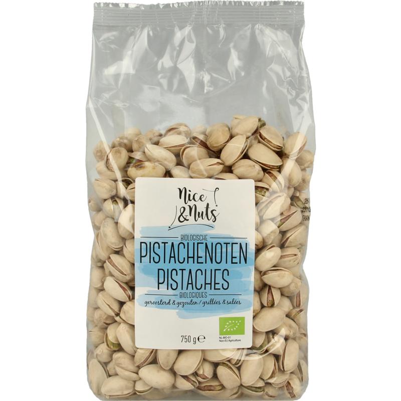 Nice & Nuts Pistache Geroosterd En Gezouten Bio