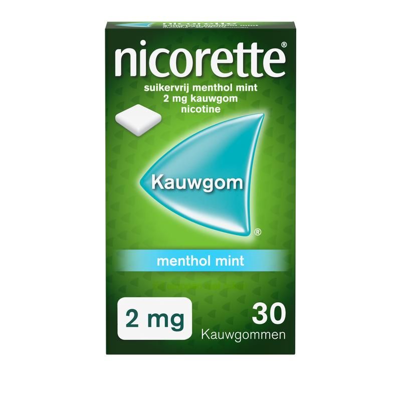 Nicorette Kauwgom 2Mg Menthol Mint