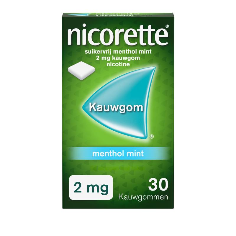 Nicorette Kauwgom 2Mg Menthol Mint
