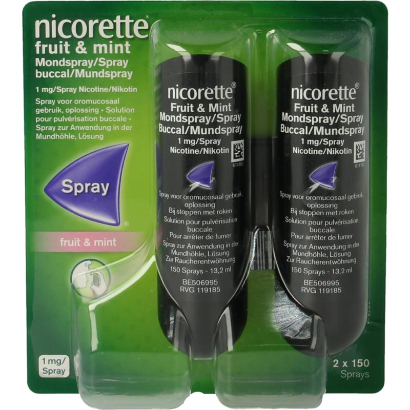 Nicorette Mondspray Fruit & Mint Duo