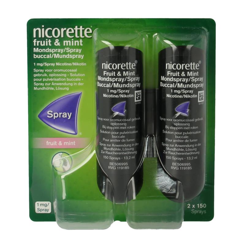 Nicorette Mondspray Fruit & Mint Duo