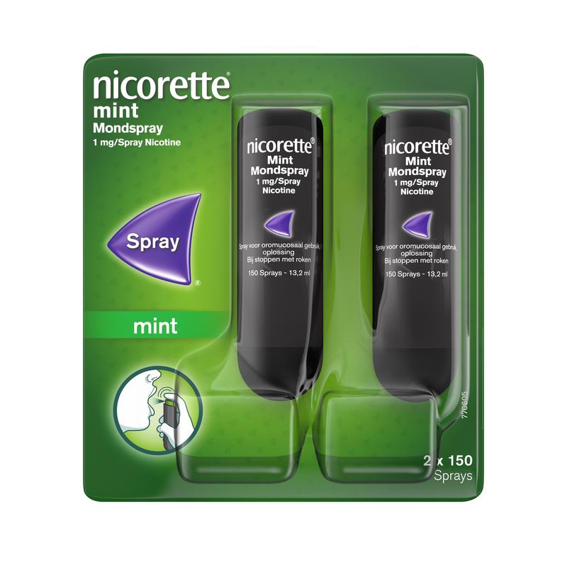 Nicorette Mondspray Mint 1Mg Duo Verpakking
