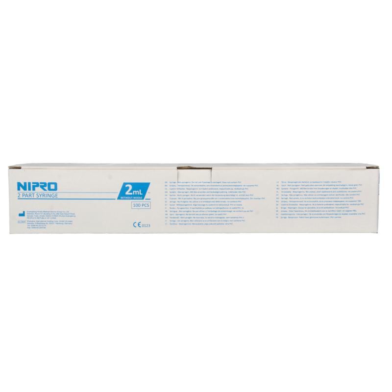 Nipro Injectiespuit 2-Delig Centrisch 2Ml