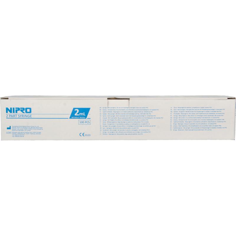 Nipro Injectiespuit 2-Delig Centrisch 2Ml