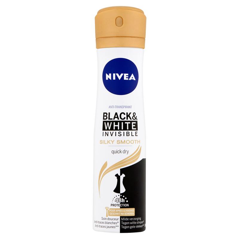 Nivea Deodorant Black & White Silky Smooth Spray