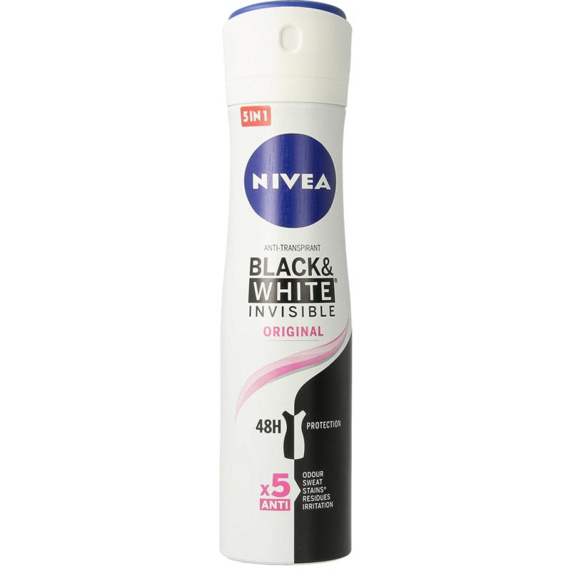 Nivea Deodorant Invisible Black & White Spray Original