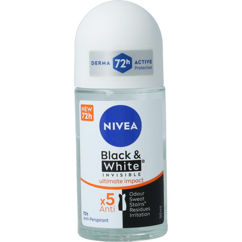 Nivea Deodorant Roller Black & White Ultra Impact